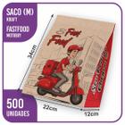 Sacos Kraft Delivery - M (22x12x34) - 500 unidades - Modelo (Motoboy) FastFood