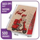 Sacos Kraft Delivery - PP (18x10x25) - 500 unidades - Modelo (Motoboy) FastFood