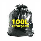 Sacos para lixo preto 100L reforçado pacote com 50 unidades