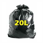 Sacos para lixo preto 20L pacote com 10 unidades - S.O.S Lar