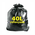 Sacos para lixo preto 40L reforçado pacote com 50 unidades - S.O.S Lar