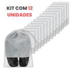 Sacos Para Sapatos e Roupas de Tnt Com Visor 12un