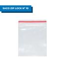 Sacos Plásticos Zip Lock nº10 Conserva Armazena Alimento Comida Fruta 24x34cm com 100 unidades - Talge