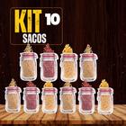 Sacos Ziplock Reutilizaveis Kit 10 Unidades Para Conserva e Alimentos - Paty Shop