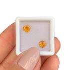 Safira Laranja Coração Par 1,23ct