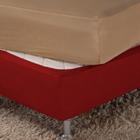 Saia Box Fit Solteiro Capa para Cama Box com Elástico Malha 1 pç Lisa