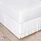 Saia Box King Ponto Palito Micropercal - Branco - Lilly Home Enxovais