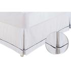 Saia Cama Box Casal Babado Ponto Palito Branco (140x190) - Ortobom