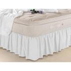 Saia cama box queen branca - branco - queen 158 x 198 x 30 cm - Hazime Enxovais