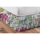 Saia Estampada Floral Para Cama Box Casal,Queen E King Size - Top Casa