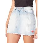 Saia Jeans Onbongo Mini Azul Clara B492A.