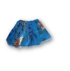 Saia Junina Com Renda Adulto Azul Ref. Mona-001406