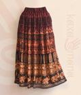 Saia Longa Indiana Elástico Estampa Étnica Moda Boho Hippie STSA002