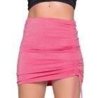 Saia Lurex Vekyo Brilho Com Regulagem Lateral Moda Casual