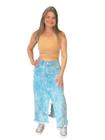 Saia MYFT Jeans Super Midi Snake Fenda Frontal