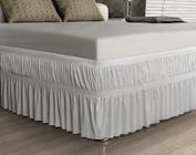 Saia P/ Cama Box - Malha - King Size - Branco - Adomes