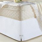 Saia Para Cama Box Casal Padrão Veneza Branco - A Decorativa