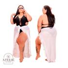 Saia Pareô Plus Size Saidas De Praia Amarrar Envelope Canga