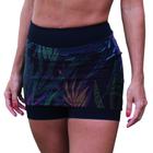 Saia short fitness academia beach tenis estampa floral