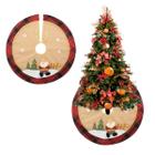 Tapete de árvore de Natal de cetim Uheng 76,2 cm com bordado de  lantejoulas, decoração de festa de Natal, festa de Natal, grande para  mesas, árvores