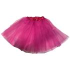 Saia Tule Adulto 40Cm Lisa Rosa Pink Fantasia - Kitok