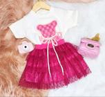 Saia Tule Pink Infantil Menina