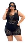 Saída de Praia Alcinha Plus Size Trabalhada Verão Banho Moda