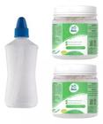 Sal Para Lavagem e Limpeza Nasal Pote 500g Kit C/2 + Frasco Lavador 250ml