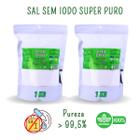 Sal Sem Iodo Ultrapuro Moido 2un Pureza Superior a 99,5% 2Kg