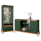 Sala de Jantar Bari com Cristaleira e Buffet Aparador - Casa D