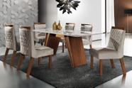 Sala de Jantar Completa com 6 Cadeiras 1,80x0,90 - Atena - LJ Móveis