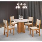 Sala de Jantar Fox C/4 Cad Sol Mel/Blonde/Bege