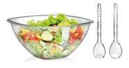 Saladeira acrílica com 3 peças 4500ml Delta Útil