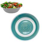 Saladeira Bowl Grande Cumbuca em Melamina Verde 800ml