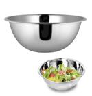 Saladeira bowl inox 24cm tigela bacia cozinha grande - YAZI