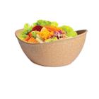 Saladeira bowl oval design marrom claro vasilha p/ salada