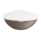 Saladeira Essential com tampa 29,8 x 28,5 x 10,7 cm 3,5 L - Warm Gray Coza