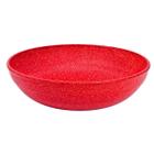 Saladeira redonda 2,4 litros tigela bowl 25cm vermelho