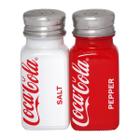 Saleiro e Pimenteiro Coca-Cola 4x9,5cm Vermelho - Hauskraft