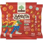 Salgadinho Zooreta Mãe Terra Pizza contendo 3 pacotes de 45g cada