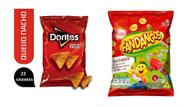 Salgadinhos Elma Chips Doritos + fandangos presunto 40un