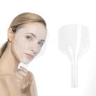 Salon Face Shield AUEAR para spray de cabelo, plástico transparente