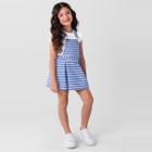 Salopete sarja infantil menina com blusa cotton Mundi