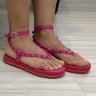 Sandália Anabela Baixa Anna Rocha 416376012 Corda Spikes