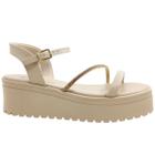 Sandália Anabela Feminina Casual Dia a Dia com Strass FlyEasy Ultra Conforto Ramarim 2445203