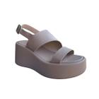 Sandalia anabela plataforma feminina alma shoes 4300-0