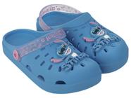 Sandália Babuch Infantil Menina Disney Stitch Azul Grendene