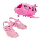 Sandalia Barbie Rasteira Meninas com Brinquedo Avião 22936