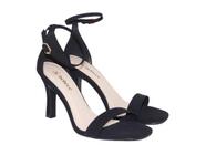 Sandalia Bebece Salto Baixo Preta Calcanhar Fechado 5227247 em