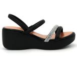 Sandalia Beira Rio 8455.307 Salto Alto Elastico Flatform Feminino